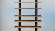 Massif wood Bookcase with metal